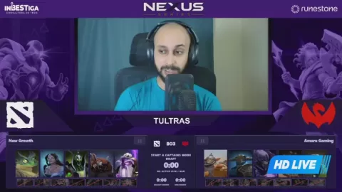 Poster siaran Amaru Gaming VS New Growth