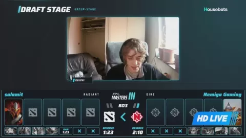 Poster siaran salamit VS Nemiga Gaming