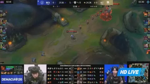 Poster siaran BNK FearX VS KT Rolster