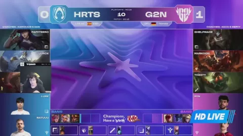 Poster siaran Los Heretics VS G2 NORD