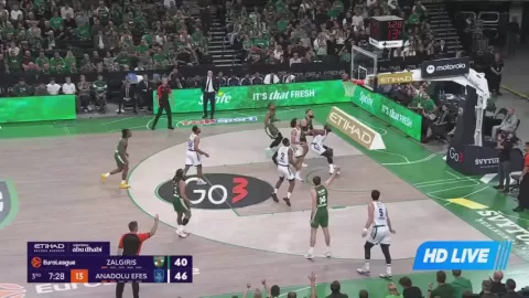 Poster siaran Zalgiris Kaunas VS Anadolu Efes Istanbul