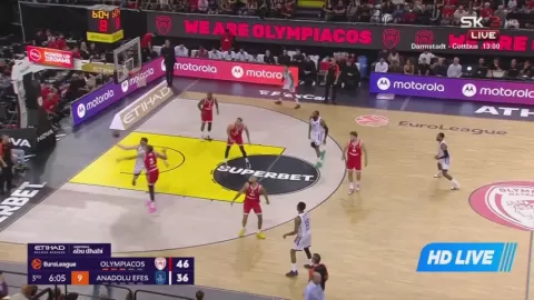 Poster siaran Olympiacos Piraeus B.C. VS Anadolu Efes Istanbul