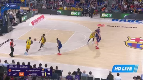 Poster siaran Barcelona VS Maccabi Tel Aviv