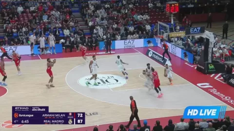 Poster siaran Olimpia Milano VS Real Madrid
