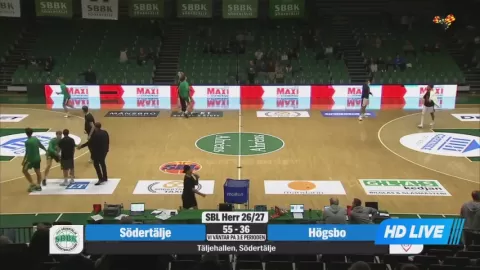 Poster siaran Sodertalje BBK VS Hogsbo Basket