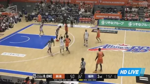 Poster siaran Niigata Albirex BB VS Fukui Blowinds