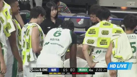 Poster siaran Rizing Zephyr Fukuoka VS Yokohama Excellence