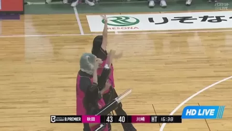 Poster siaran Akita Northern Happinets VS Kawasaki Brave Thunders