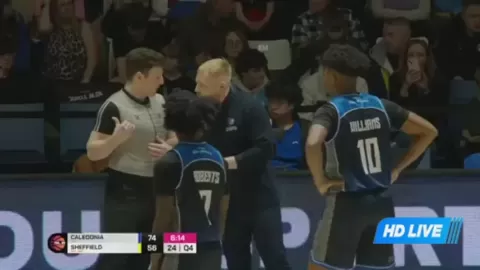 Poster siaran Caledonia Gladiators VS Sheffield Sharks