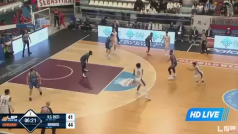 Poster siaran Real Sebastiani Rieti VS New Basket Brindisi