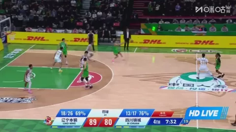 Poster siaran Liaoning Flying Leopards VS Sichuan Jinqiang Blue Whales