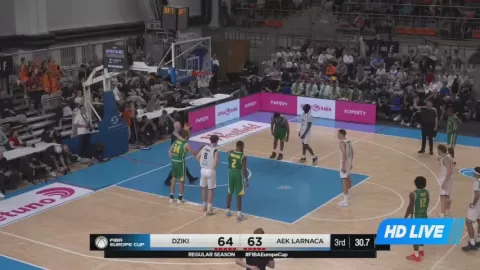 Poster siaran Dziki Warszawa VS AEK Larnaca