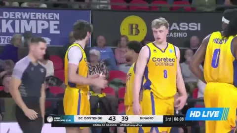 Poster siaran Telindus Oostende VS Dinamo Bucuresti