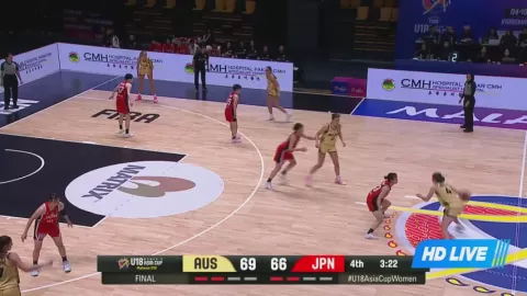 Poster siaran Australia U18 Women VS Japan U18 Women