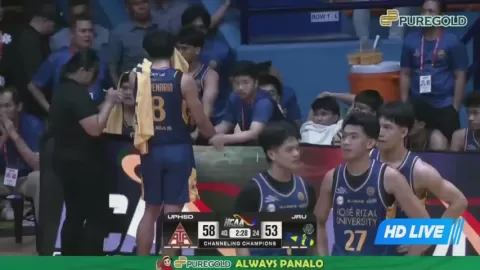 Poster siaran UPHSD Altas VS JRU Heavy Bombers