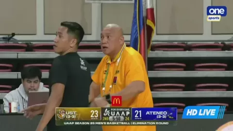 Poster siaran UST Growling Tigers VS ADMU Blue Eagles