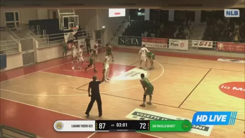 Poster siaran Lugano Tigers U23 VS SAV Vacallo Basket
