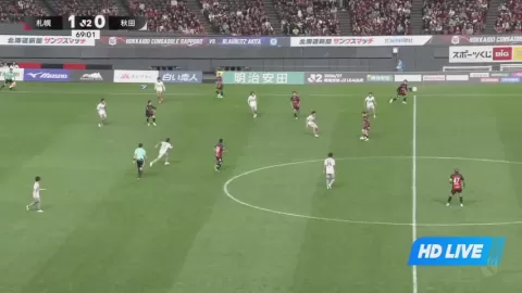 Poster siaran Hokkaido Consadole Sapporo VS Blaublitz Akita