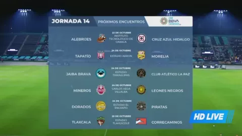 Poster siaran Cancun FC VS Venados FC Yucatán