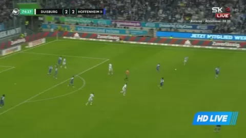 Poster siaran MSV Duisburg VS TSG Hoffenheim II