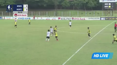Poster siaran Myawady FC U20 VS Mahar United U20