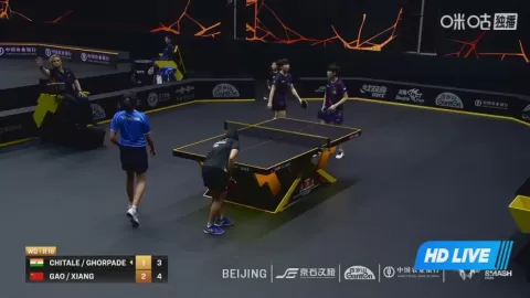 Poster siaran D.Chitale/Y.Ghorpade VS Xiang Junlin/Gao Yuxin