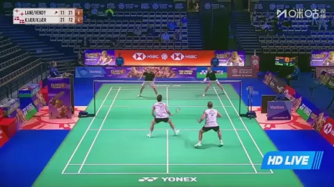 Poster siaran B.Lane/S.Vendy VS Kjaer C F / Kjaer R