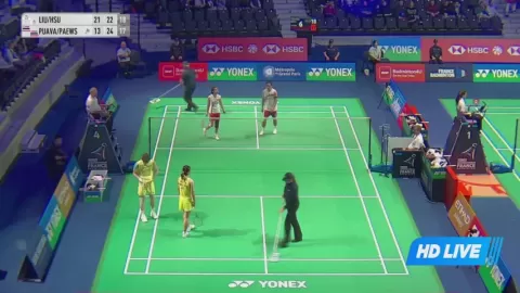 Poster siaran Liu K H / Hsu Y VS D.Puavaranukroh/S.Paewsampran